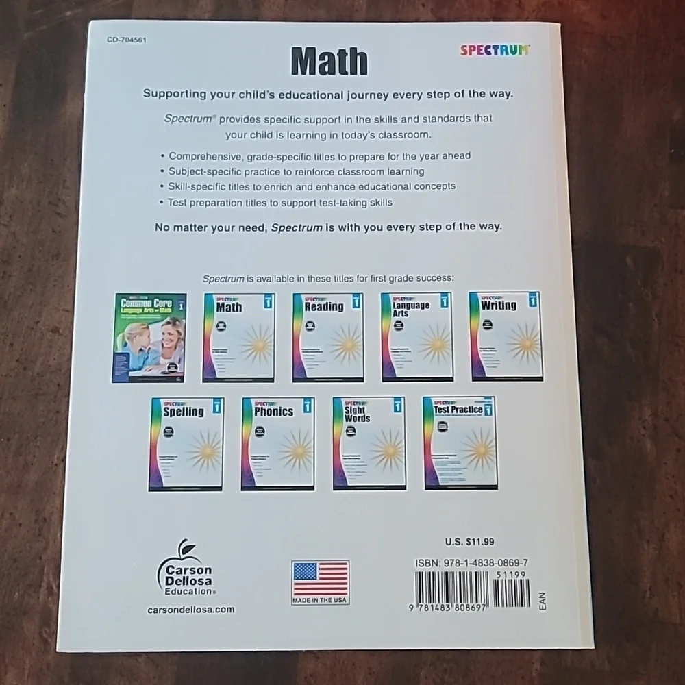 Book Spectrum Math 1 grade - Picture 3 of 16